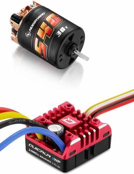 HOBBYWING-QuicRun 1080 G2 ESC & Brushed 540 30T Motor Combo