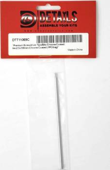 Hobby Details Premium Hex Tips - Chrome Coated - 2.5mm (1)