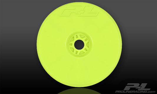 PRO-LINE VELOCITY 4.0'' YELLOW F/R ZERO OFFSET WHEELS
