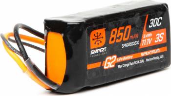 SPECTRUM 850MAH 11.1V 3S 30C LIPO BATTERY