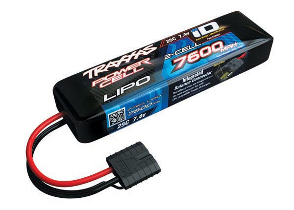 TRAXXAS 7600mAh 2S 7.4V 25C LiPo iD Connector Soft Case