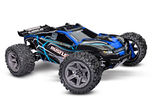 TRAXXAS - Rustler 1/10 4X4 BL-2s Brushless Stadium Truck RTR -Blue
