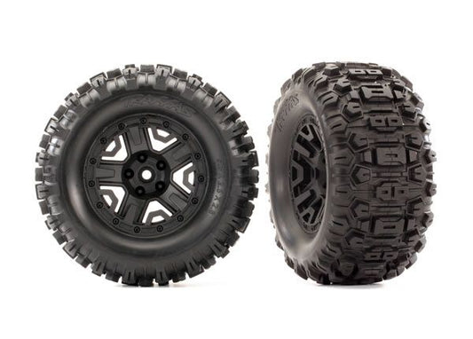 TRAXXAS - BLK 2.8" WHEELS SLEDGEHAMMER