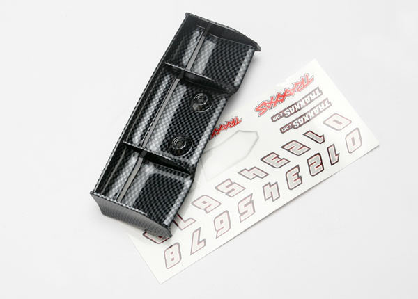 TRAXXAS - 1/16 E-Revo Wing w/Decal Sheet
