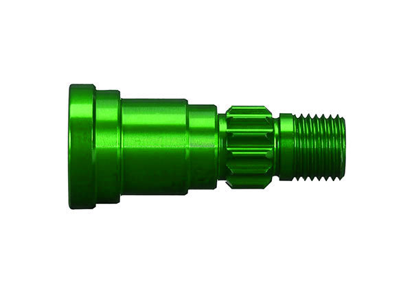 TRAXXAS - Stub Axle, Aluminum (Green-Anodized) (1)