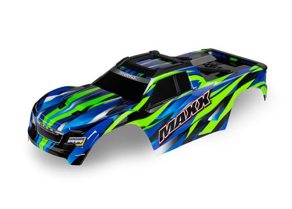 TRAXXAS - Body, Maxx V2, green (painted, decals applied)