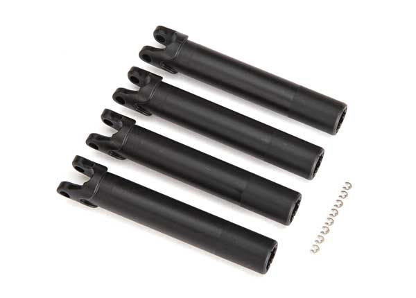 TRAXXAS - HALF SHAFTS (extended, front or rear) (4)/ e-clip