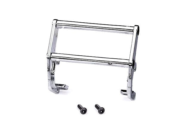 TRAXXAS - Push Bar, Bumper, Chrome (Assembled) (Fits #9836 Bumper)