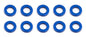 TEAM ASSOCIATED FT Aluminum Ballstud Washers 5.5x1.0 mm (10)
