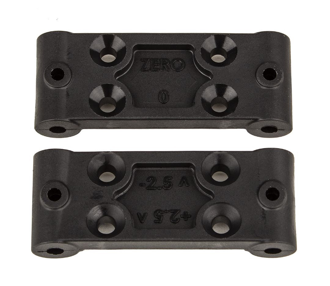 Team Associated RC10B6.4 Front Bulkhead Set, 0deg and 2.5deg