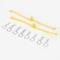 DU-BRO - BODY KLIP RETAINERS (YELLOW)