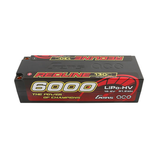 GEN ACE 867 REDLINE SERIES 6000MAH 4S1P 15.2V 130C HARD CASE LIPO