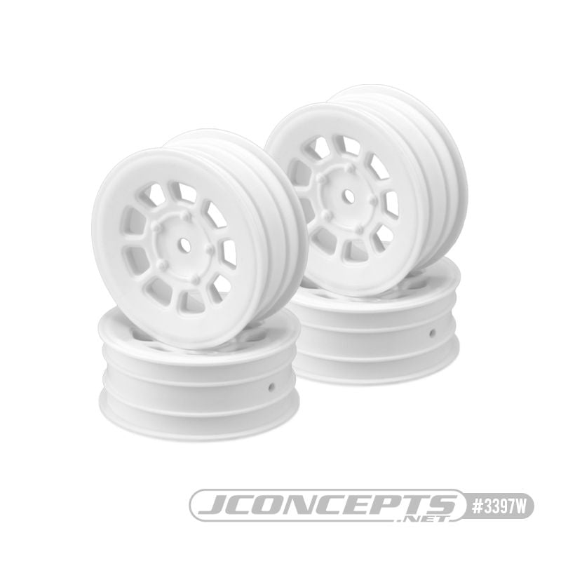 JConcepts9 shot 2.2" front wheel (white) - 4pc