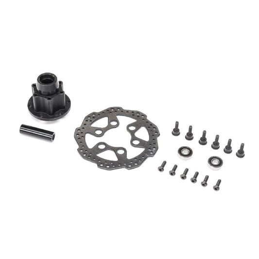 Losi Complete Front Hub Assembly: PM-MX