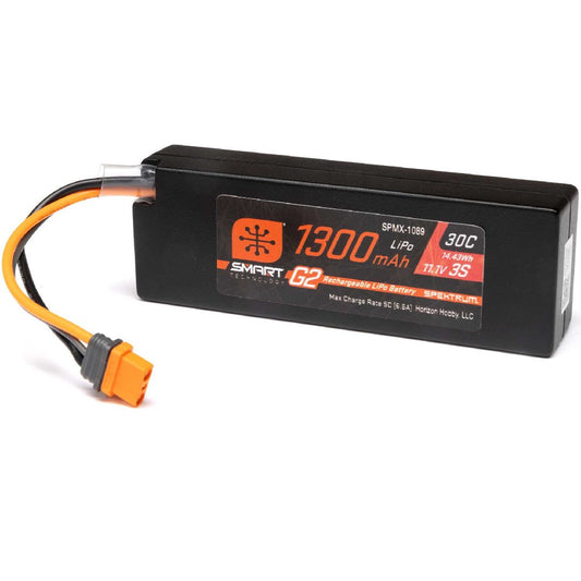 Spektrum 1300mAh 3S 11.1V 30C Smart G2 LiPo IC2