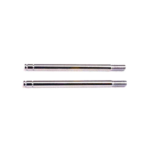 TRAXXAS - Shock shafts, steel, chrome finish (long) (2)
