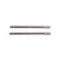 TRAXXAS - Shock shafts, steel, chrome finish (long) (2)