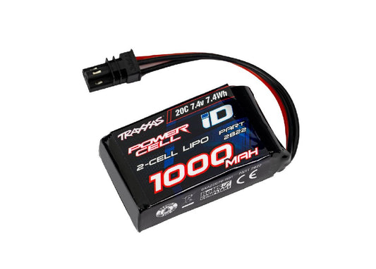TRAXXAS - 1000mAh 2S 7.4V 20C LiPo Battery (fits TRX-4M)