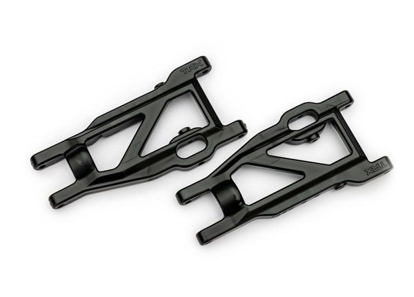 TRAXXAS - Suspension arms, black, front/rear (left & right), heavy duty (2)