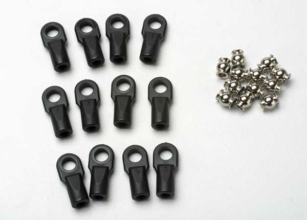 TRAXXAS - Large Rod Ends w/Hollow Balls (12)