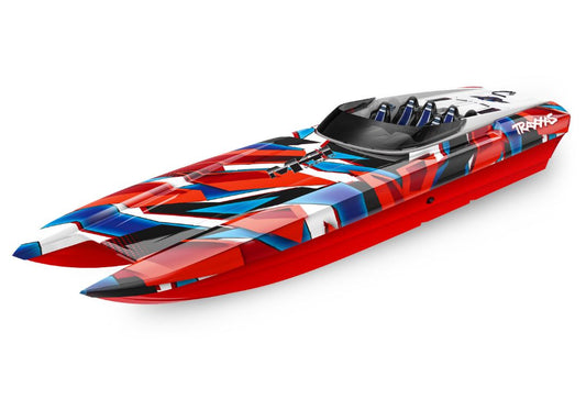 TRAXXAS - DCB M41 Widebody 40" Catamaran Race Boat RedR