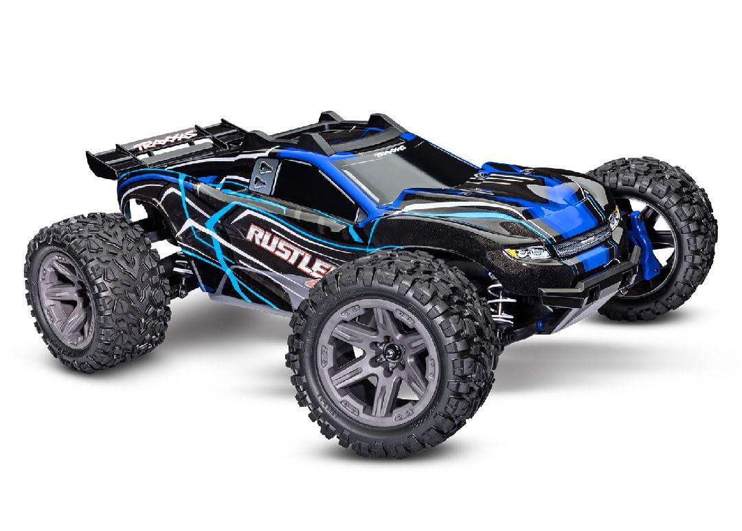 TRAXXAS - Rustler 1/10 4X4 BL-2s Brushless Stadium Truck RTR -Blue