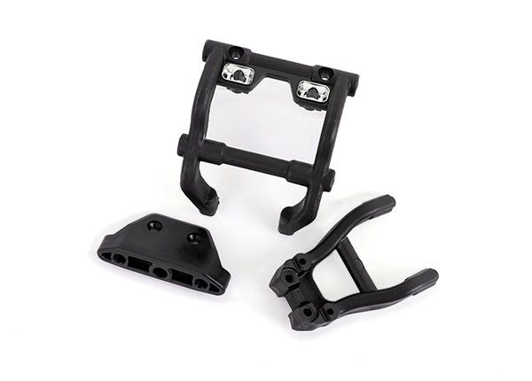 TRAXXAS - Wheelie Bar Mounts/ Rear Skidplate