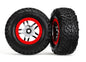 TRAXXAS - Tires and wheels, assembled, glued (2)