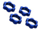TRAXXAS WHEEL NUTS SPLINED 17MM SERRATED (BLUE ANODIZED)