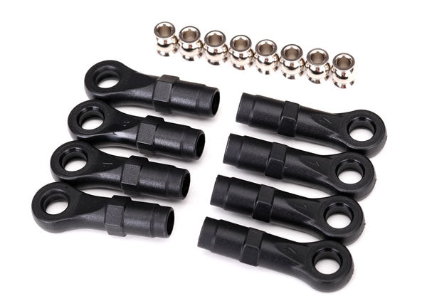 TRAXXAS - Rod ends, extended (standard (4), angled (4))/ hollow ba