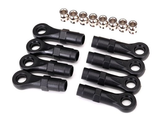 TRAXXAS - Rod ends, extended (standard (4), angled (4))/ hollow ba