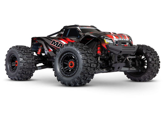 TRAXXAS Maxx 4S V2 Brushless Monster Truck w/ WideMaxx - Red