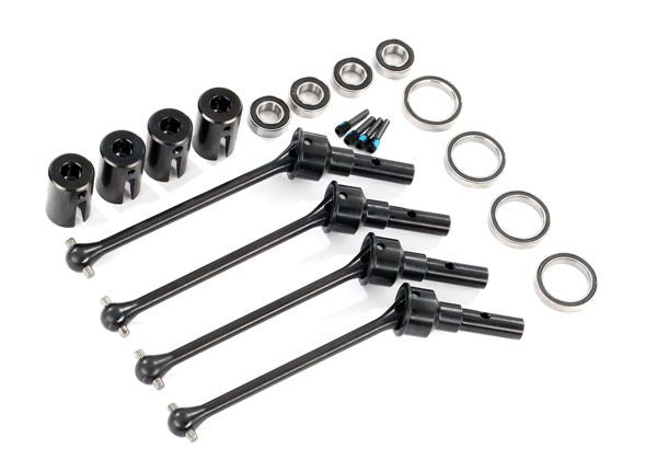 TRAXXAS Driveshafts, steel constant-velocity (assembled), front