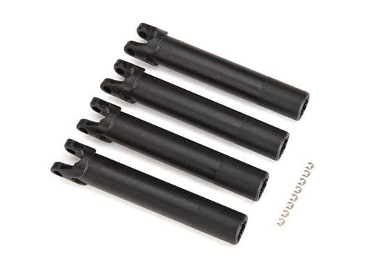 TRAXXAS - HALF SHAFTS (extended, front or rear) (4)/ e-clip
