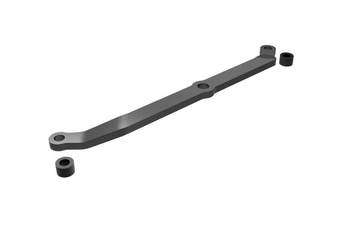 TRAXXAS - Steering Link, Aluminum (Dark Titanium-Anodized)