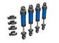 TRAXXAS - Shocks, GTM, Aluminum (Blue-Anodized)