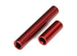 TRAXXAS - Driveshafts, center, aluminum (red)(TRX-4M High Trail)