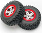 TRAXXAS - Tires & wheels, assembled, glued (SCT Split-Spoke, chrom