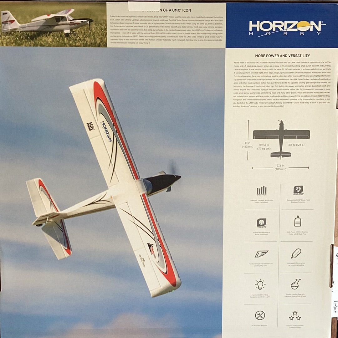 E-FLITE - UMX TURBO TIMBER AIRPLANE